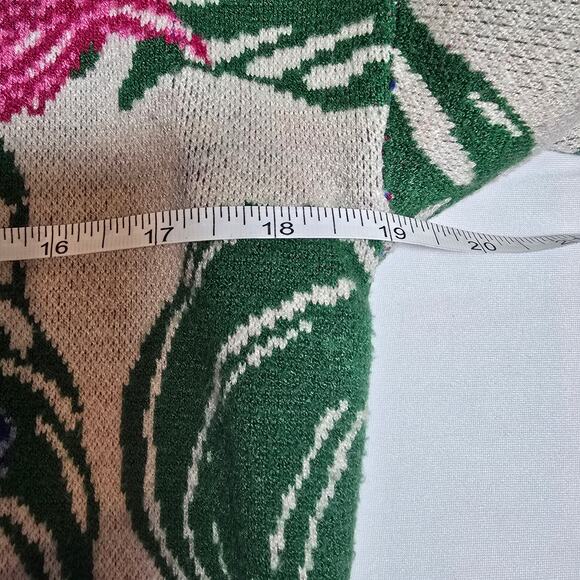 Maeve by Anthropologie Cropped Crewneck Floral Retails $118 - Picture 5 of 7